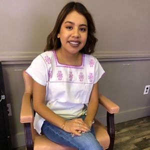 Mexican embroidered blouse